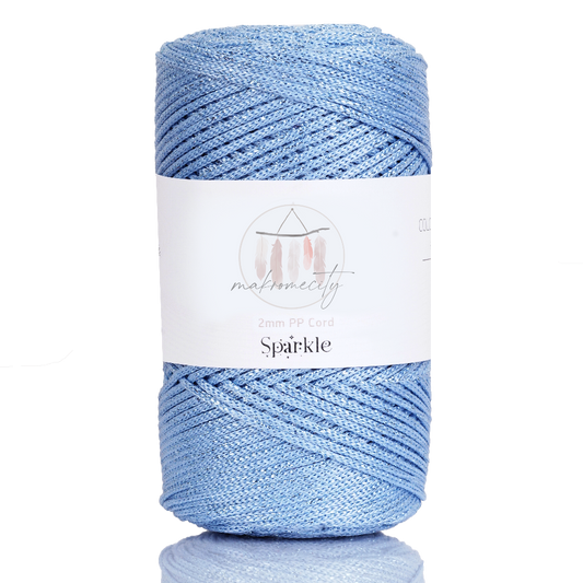 2mm x 250 yards (750 feet) Sparkle Polyester Macrame Cord