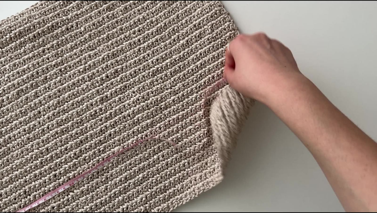 Crochet the Main Panel and Measure